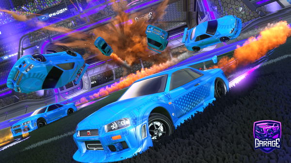 A Rocket League car design from Juzusaurus