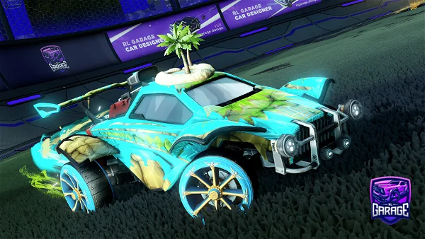 Rocket League Sky Blue Octane Design With E.T. Wheels