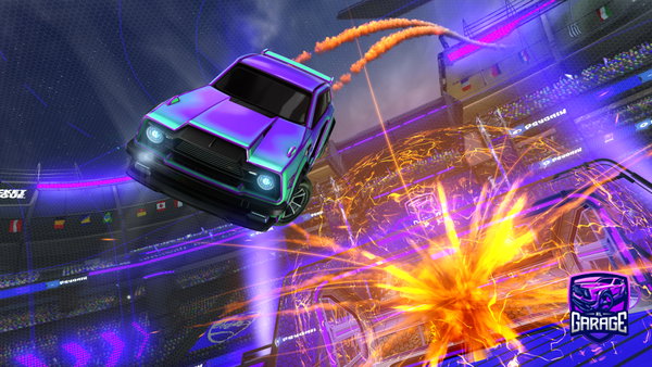 A Rocket League car design from SophTheLoaf