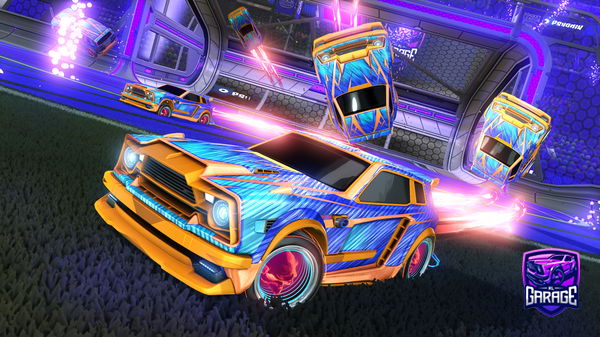 A Rocket League car design from cactusy