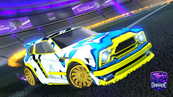 A Rocket League car design from Mishasplit