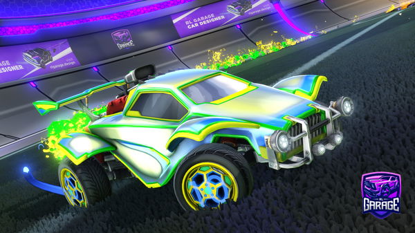 A Rocket League car design from Kazzui