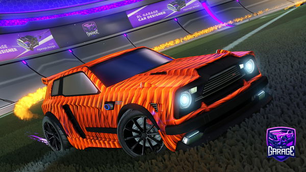 A Rocket League car design from Fifoludek