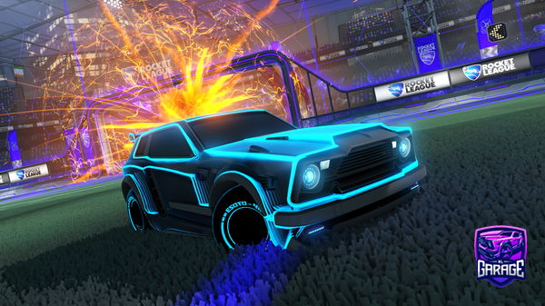 A Rocket League car design from Dodgethedolphin