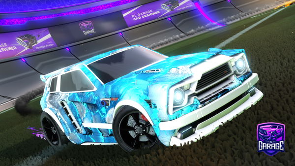 A Rocket League car design from Wbnoskill