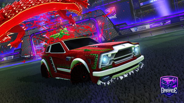 A Rocket League car design from xWolfx1010