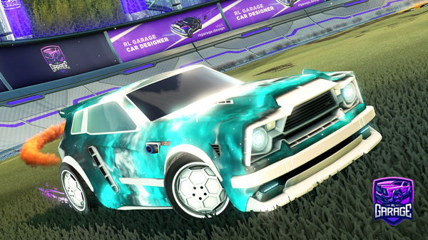 A Rocket League car design from gabgfyfetjj