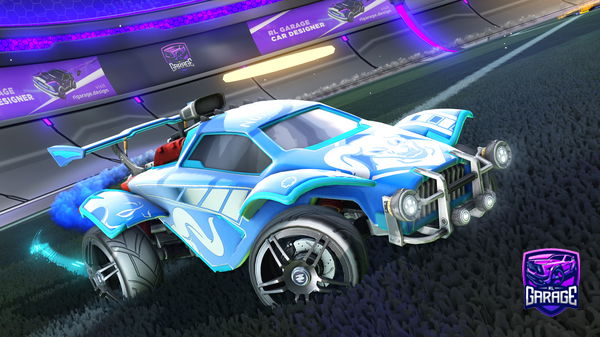 A Rocket League car design from Paintedshark