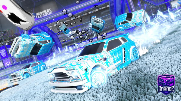 A Rocket League car design from ClippedByArtxc