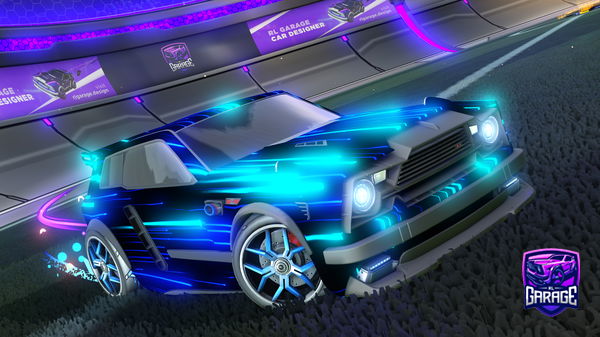 A Rocket League car design from Din8170