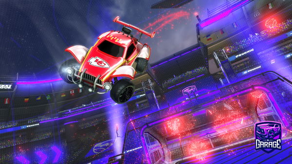 A Rocket League car design from BLACKFORCES