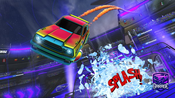 A Rocket League car design from Hudybudy