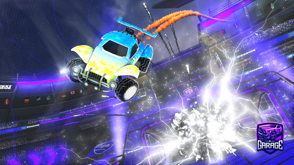 A Rocket League car design from nighdestroyer