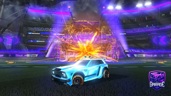 A Rocket League car design from Potato24