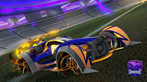 A Rocket League car design from -Mouni-