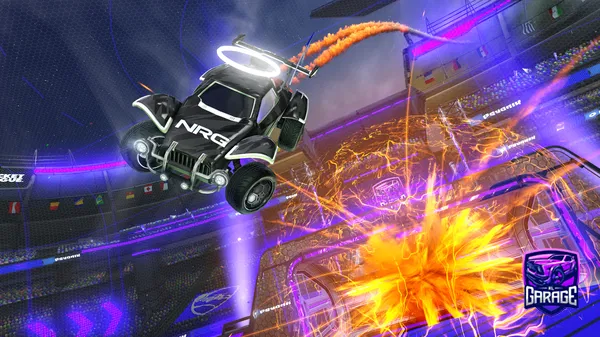 A Rocket League car design from Fenix-on-gfuel