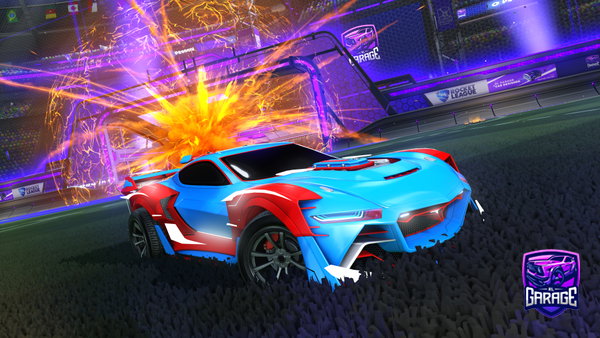 A Rocket League car design from Warpcreator