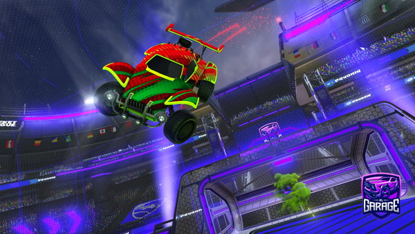 A Rocket League car design from kaos35