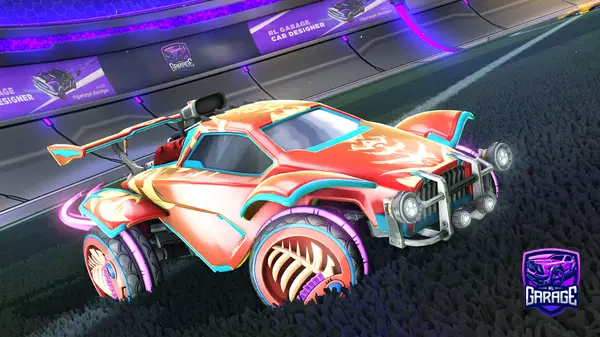 A Rocket League car design from stova