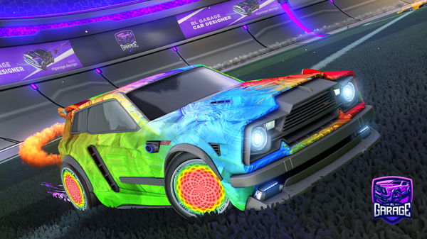 A Rocket League car design from Donutfutur