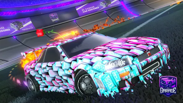 A Rocket League car design from skull499