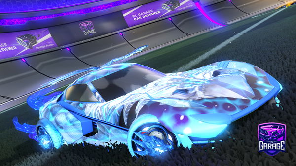 A Rocket League car design from Bit5K