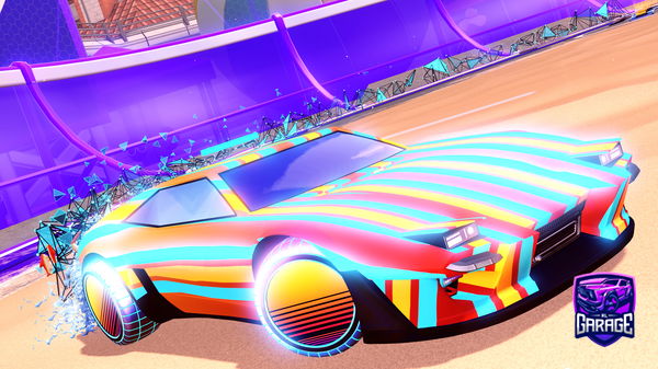 A Rocket League car design from Hotrod_hotdogs