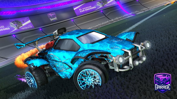 A Rocket League car design from Icemanflood