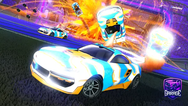 A Rocket League car design from SteeleGamer