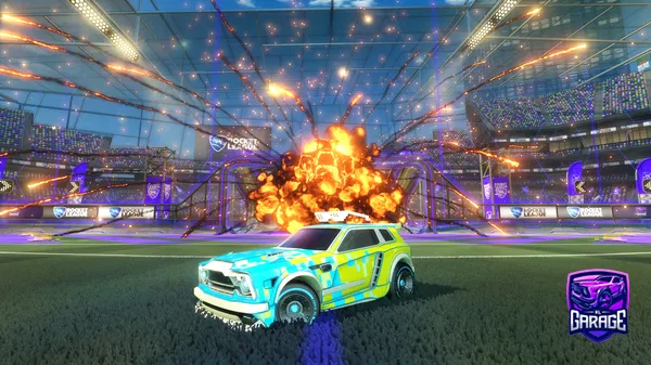 A Rocket League car design from VIL1OO