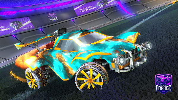 A Rocket League car design from ticarbide