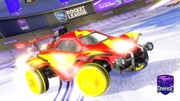 A Rocket League car design from ehhptiic