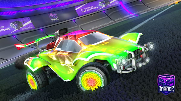 A Rocket League car design from PowerfulFlea441