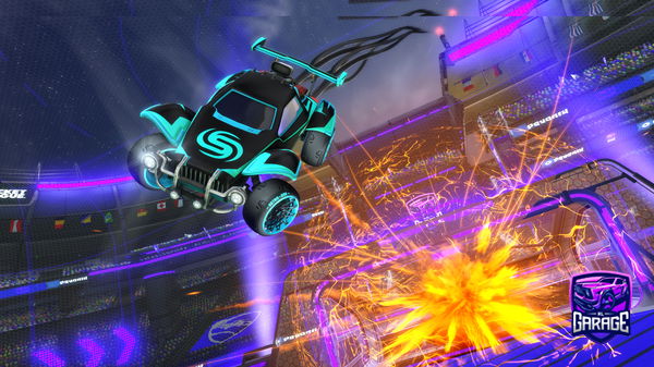 A Rocket League car design from Wombastick