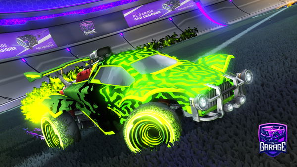 A Rocket League car design from KitOver