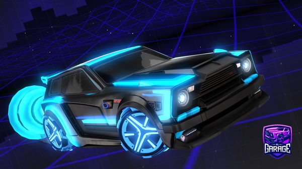 A Rocket League car design from Vzzxo