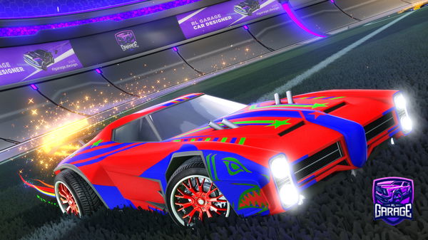 A Rocket League car design from Road_to_black_standard
