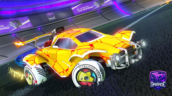 A Rocket League car design from Dreshark