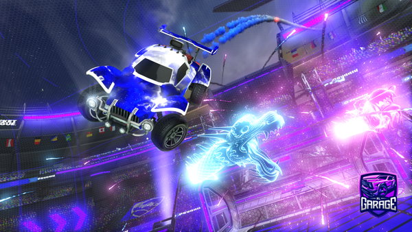 A Rocket League car design from Rl_flamingo