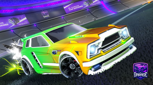 A Rocket League car design from Together-laser7