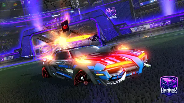 A Rocket League car design from -Trade-me-