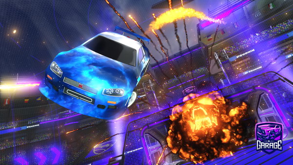 A Rocket League car design from samurokan