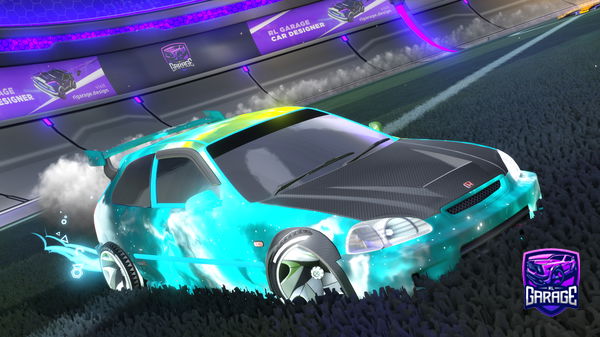 A Rocket League car design from Yojacknife