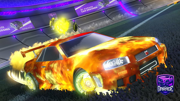 A Rocket League car design from Icey-Y0yo