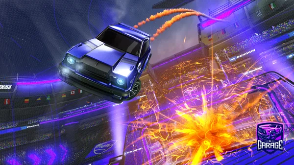 A Rocket League car design from tiooooomns