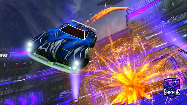 A Rocket League car design from paperzrl