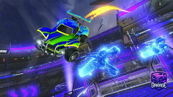 A Rocket League car design from bumpstart