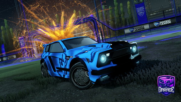 A Rocket League car design from nxrby