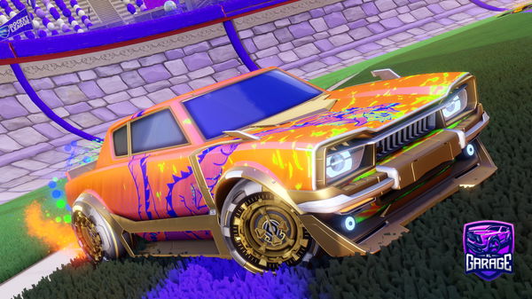 A Rocket League car design from car0