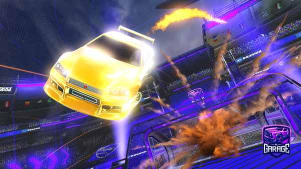 A Rocket League car design from Quicks64